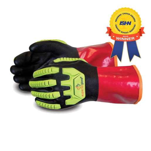 Superior Chemstop Impact-Resistant, PVC Gloves with Aramid Fiber and Full Nitrile Coating Style S15KGVNVB