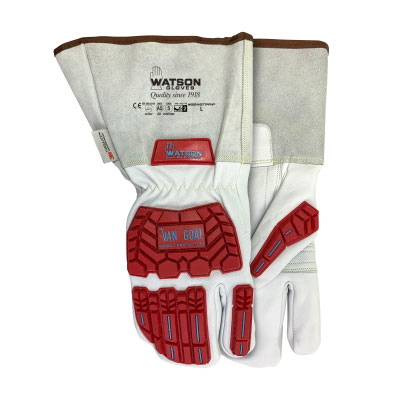 Watson Van Goat 1 Finger Winter Mitt with Gauntlet cuff and Impact Style 9549TPR1F