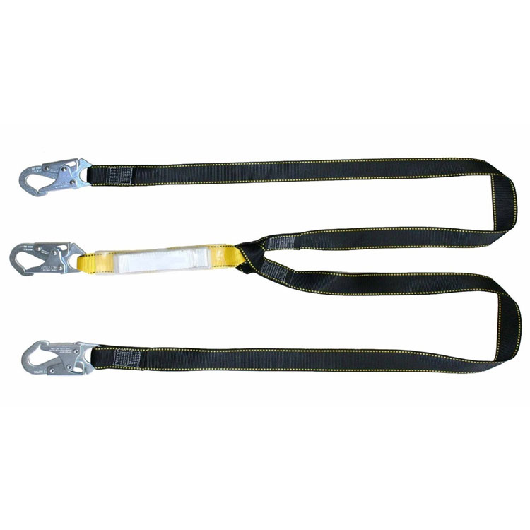 DURA GUARD Heavy Worker Twin Leg Energy-Absorbing Lanyard Style LY1M9P00S00S48D0